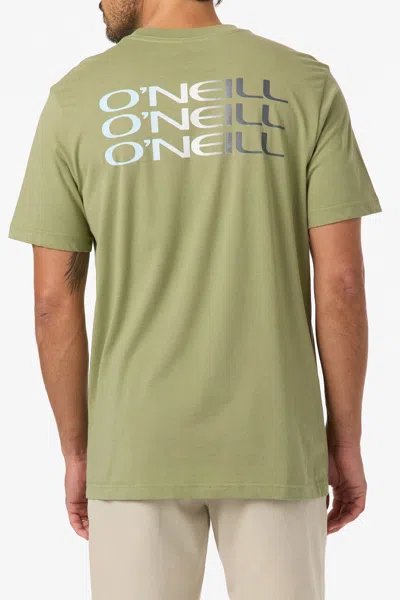 O'neill Men's Triple Stack Classic T-shirt In Green