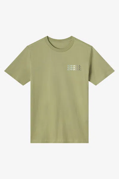 O'neill Men's Triple Stack Classic T-shirt In Green