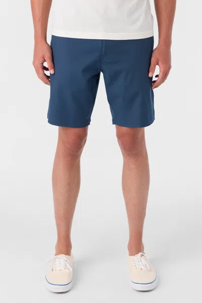 O'neill Reserve Light Check 19-inch Water Resistant Hybrid Shorts In Blue