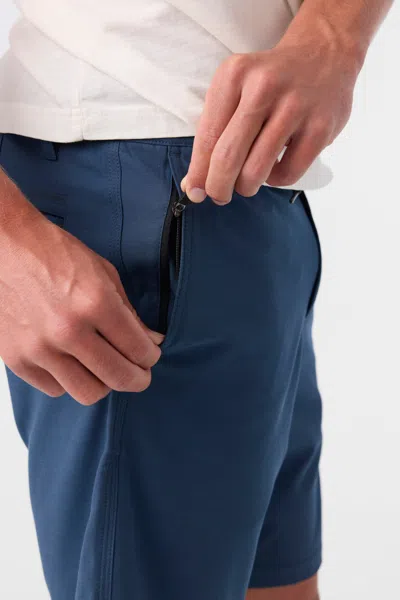 O'neill Reserve Light Check 19-inch Water Resistant Hybrid Shorts In Blue