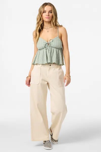 O'neill Dellia Cutout Camisole In Green