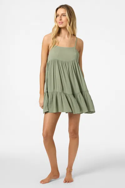 O'neill Saltwater Rilee Cover-up Minidress In Green