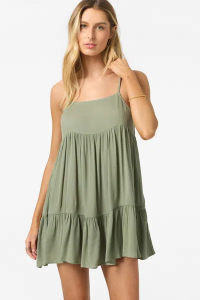 O'neill Saltwater Rilee Cover-up Minidress In Green