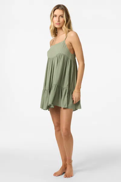 O'neill Saltwater Rilee Cover-up Minidress In Green