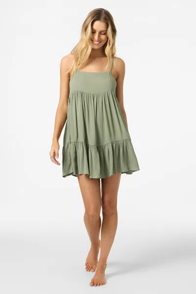 O'neill Saltwater Rilee Cover-up Minidress In Green