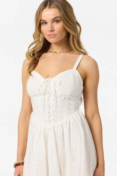 O'neill Camden Embroidered Minidress In White