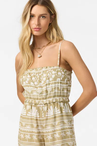 O'neill Micah Printed Romper In Brown
