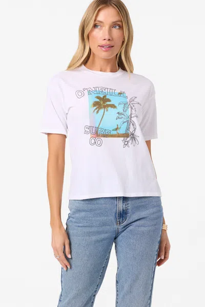 O'neill Doodles Easy Graphic T-shirt In White