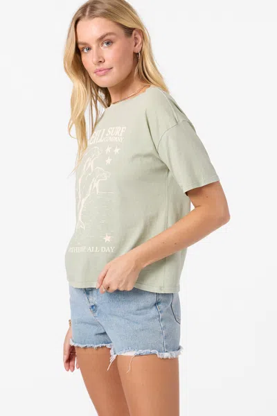 O'neill Twinning Cotton Graphic T-shirt In Green