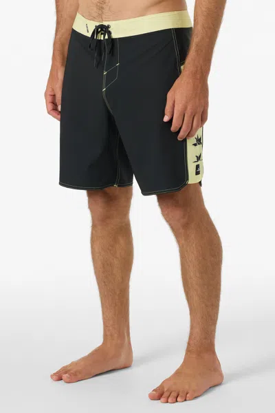O'neill Men's Hyperfreak Tech Panel 18" Board Shorts In Black