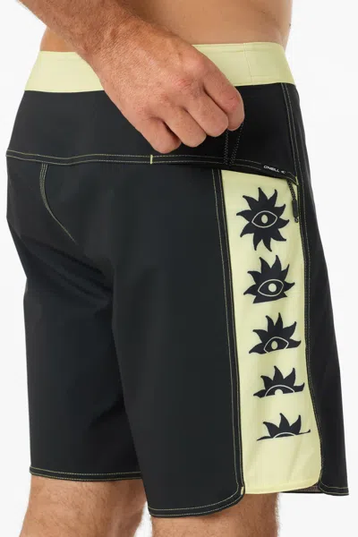 O'neill Men's Hyperfreak Tech Panel 18" Board Shorts In Black
