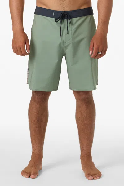 O'neill Men's Hyperfreak Tech Panel 18" Board Shorts In Green