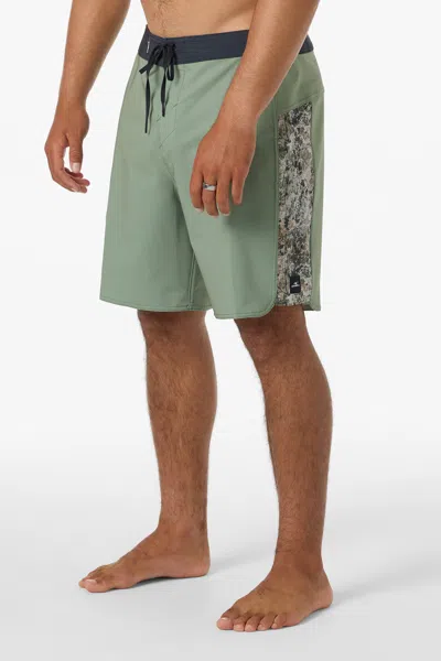 O'neill Men's Hyperfreak Tech Panel 18" Board Shorts In Green