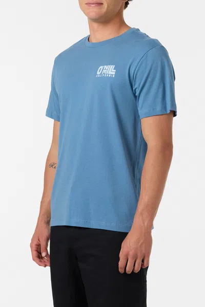 O'neill Men's Ca Sun Stack Classic T-shirt In Blue