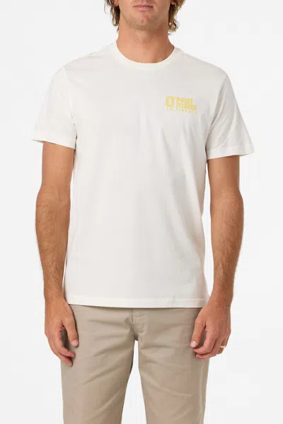 O'neill Men's Ca Sun Stack Classic T-shirt In White
