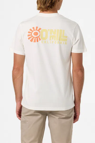 O'neill Men's Ca Sun Stack Classic T-shirt In White