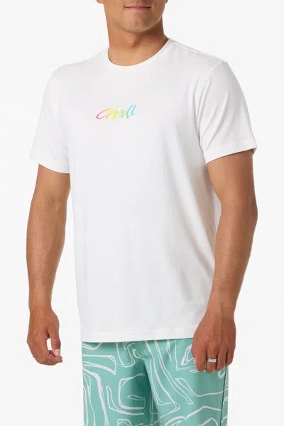 O'neill Men's Script Upf T-shirt In White