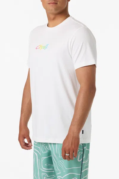 O'neill Men's Script Upf T-shirt In White