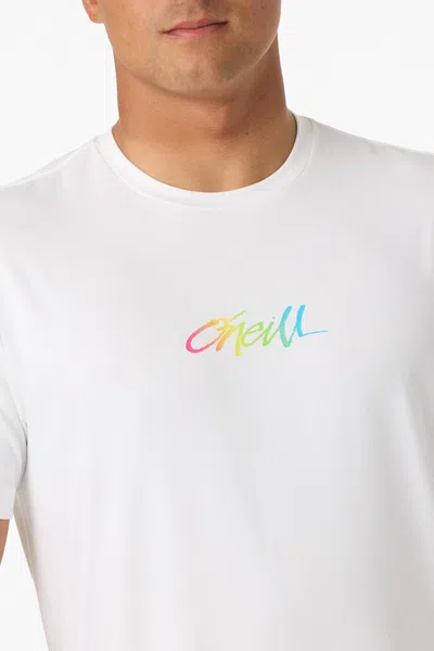 O'neill Men's Script Upf T-shirt In White