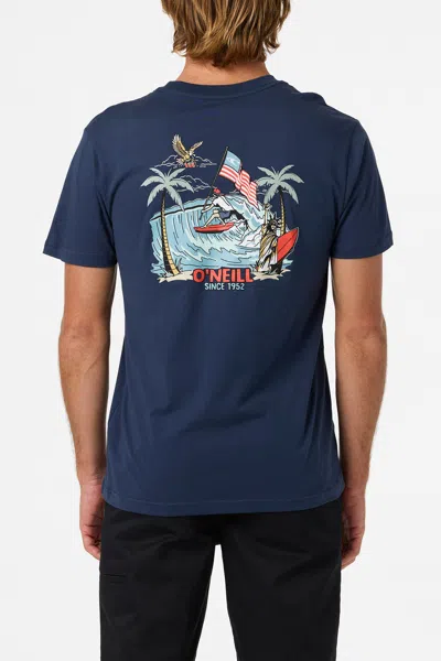 O'neill Men's Eagles Fly Classic T-shirt In Blue