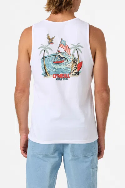 O'neill Men's Eagles Fly Tank Top In White
