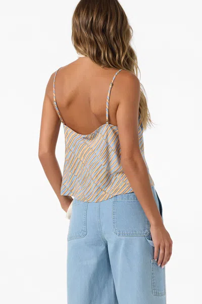 O'neill Matilda Stripe Camisole In Blue