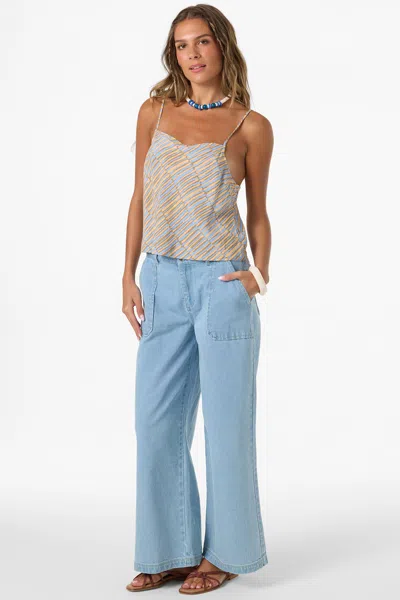 O'neill Matilda Stripe Camisole In Blue