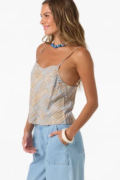 O'neill Matilda Stripe Camisole In Blue
