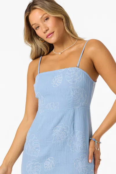 O'neill Cassie Monstera Minidress In Blue