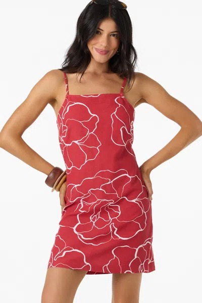 O'neill Cecilia Floral Print Sleeveless Minidress In Brown