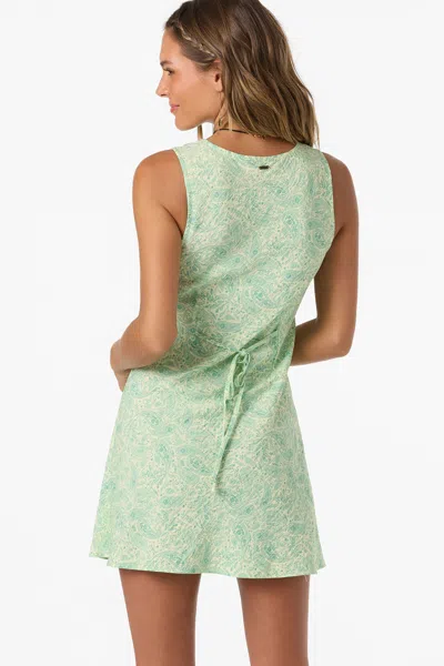 O'neill Eloise Paisley Cotton Minidress In Neutral