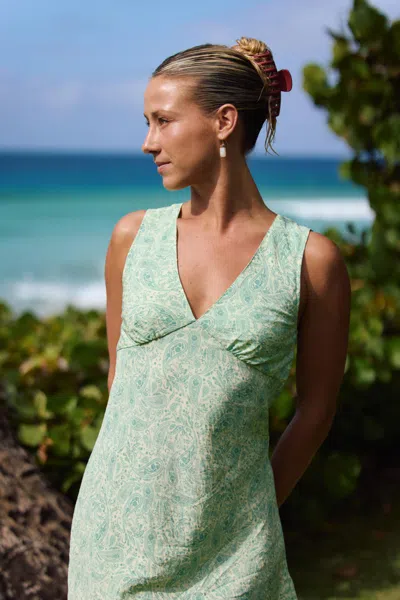 O'neill Eloise Paisley Cotton Minidress In Neutral