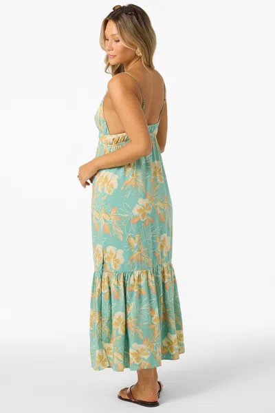 O'neill Julez Tiki Cover-up Sundress In Green