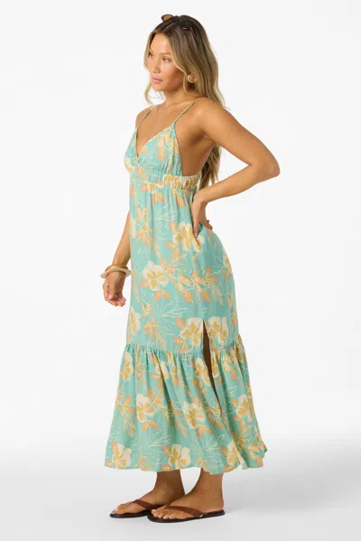 O'neill Julez Tiki Cover-up Sundress In Green