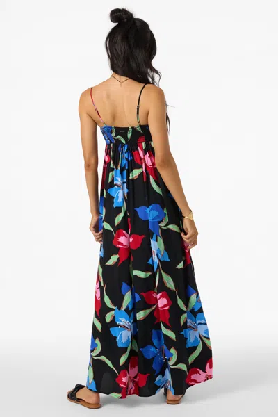 O'neill Nickie Floral Print Sleeveless Maxi Dress In Blue