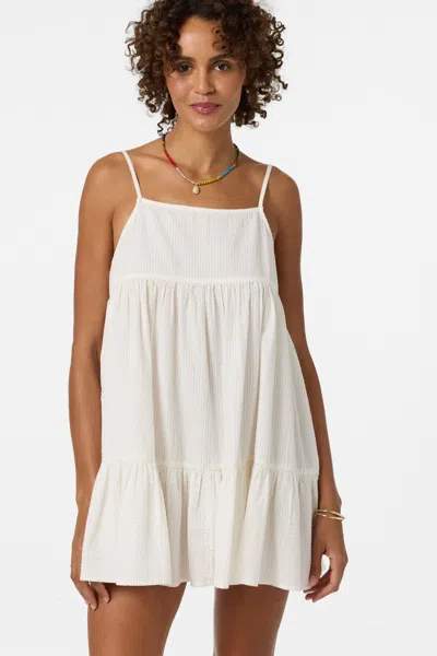 O'neill Og Rilee Cover-up Babydoll Dress In White