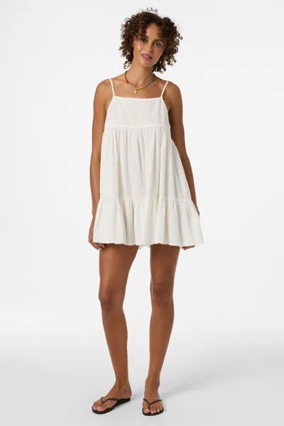 O'neill Og Rilee Cover-up Babydoll Dress In White