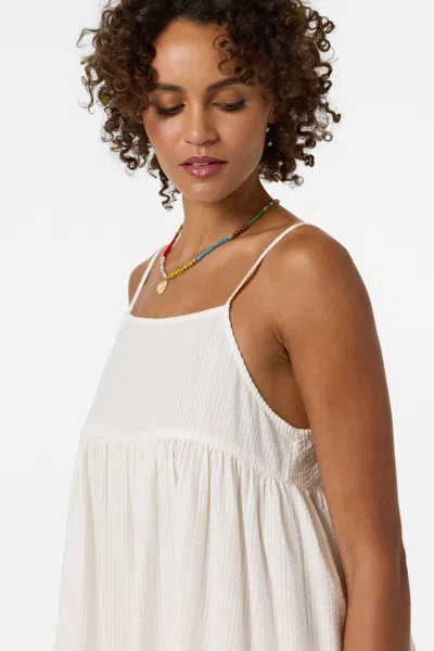 O'neill Og Rilee Cover-up Babydoll Dress In White