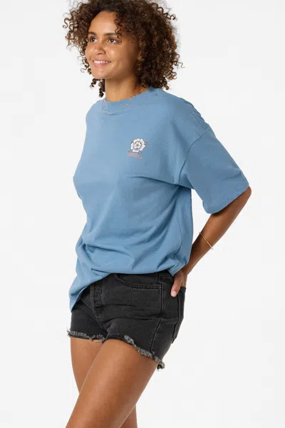 O'neill Adorned Graphic Oversized T-shirt In Blue