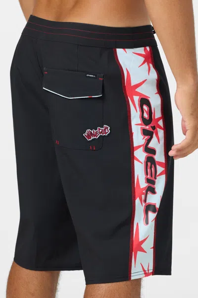 O'neill Men's Hyperfreak Revert Side Panel 21" Board Shorts In Black