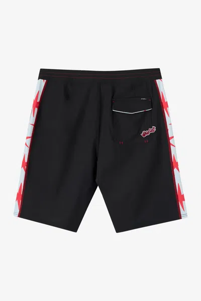 O'neill Men's Hyperfreak Revert Side Panel 21" Board Shorts In Black