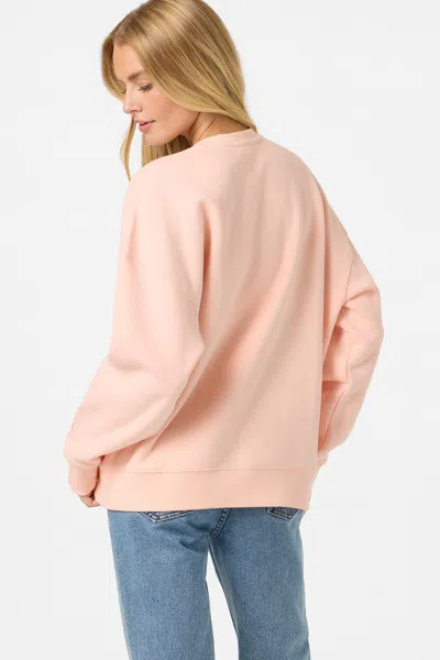 O'neill Chore Break Oversized Graphic Sweatshirt In Pink