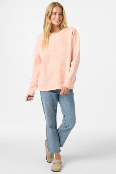 O'neill Chore Break Oversized Graphic Sweatshirt In Pink