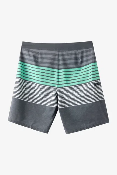 O'neill Hyperfreak Heat Stripe Swim Trunks In Gray