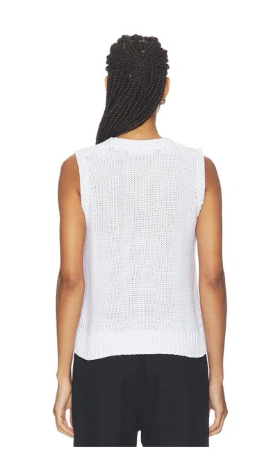 Perfectwhitetee Peggy Cotton Sweater Tank Top In White