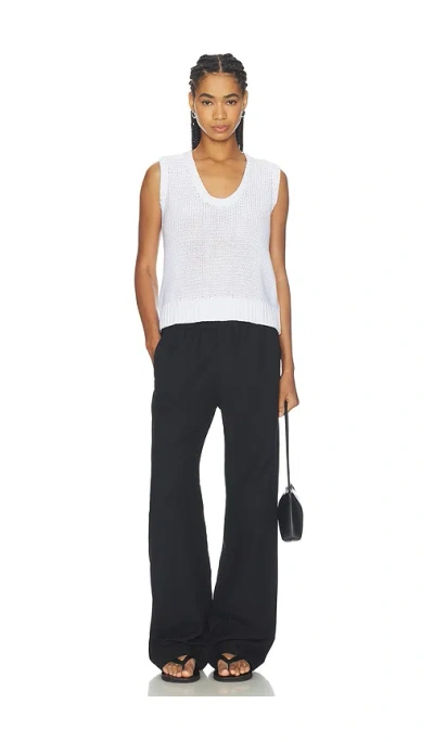 Perfectwhitetee Peggy Cotton Sweater Tank Top In White