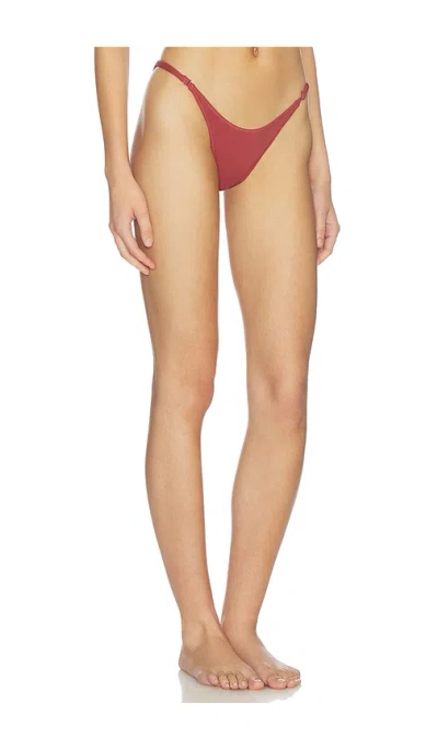 Geel Adjustable Bikini Bottom In Brown