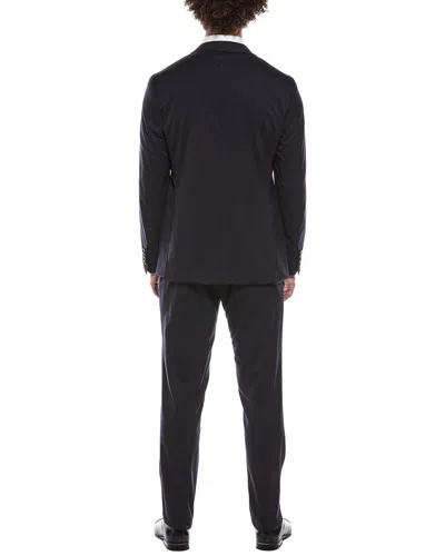 Canali 2pc Wool-blend Suit In Black