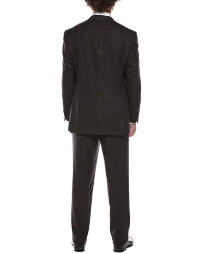 Canali 2pc Wool-blend Suit In Black