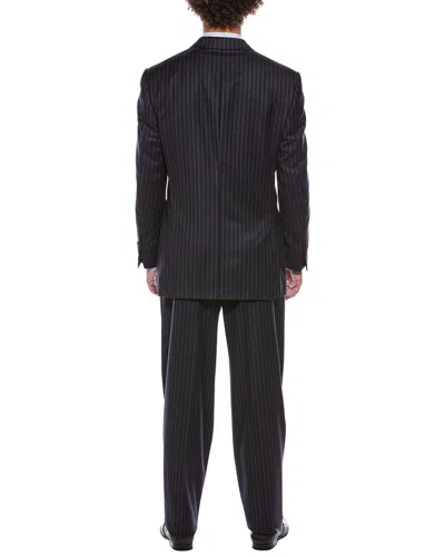 Canali 2pc Wool-blend Suit In Blue